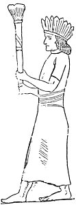 Celtic Warrior, From Assyrian Monuments.